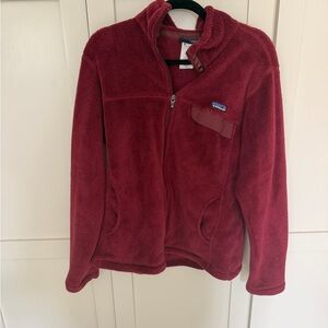 Patagonia Women’s Burgundy Red Fleece Jacket